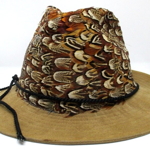 George Zamau\'l Vintage Feather Fedora Hat Size Medium main image 5